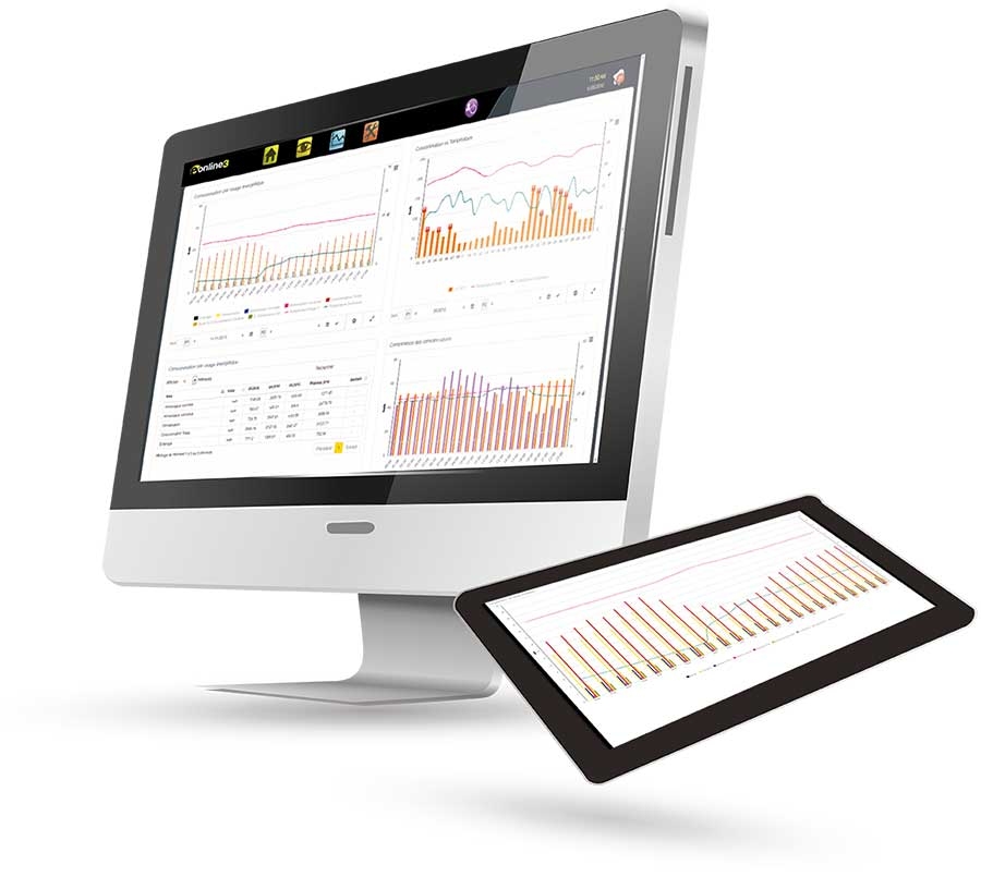 Logiciel de suivi énergétique E.Online 3