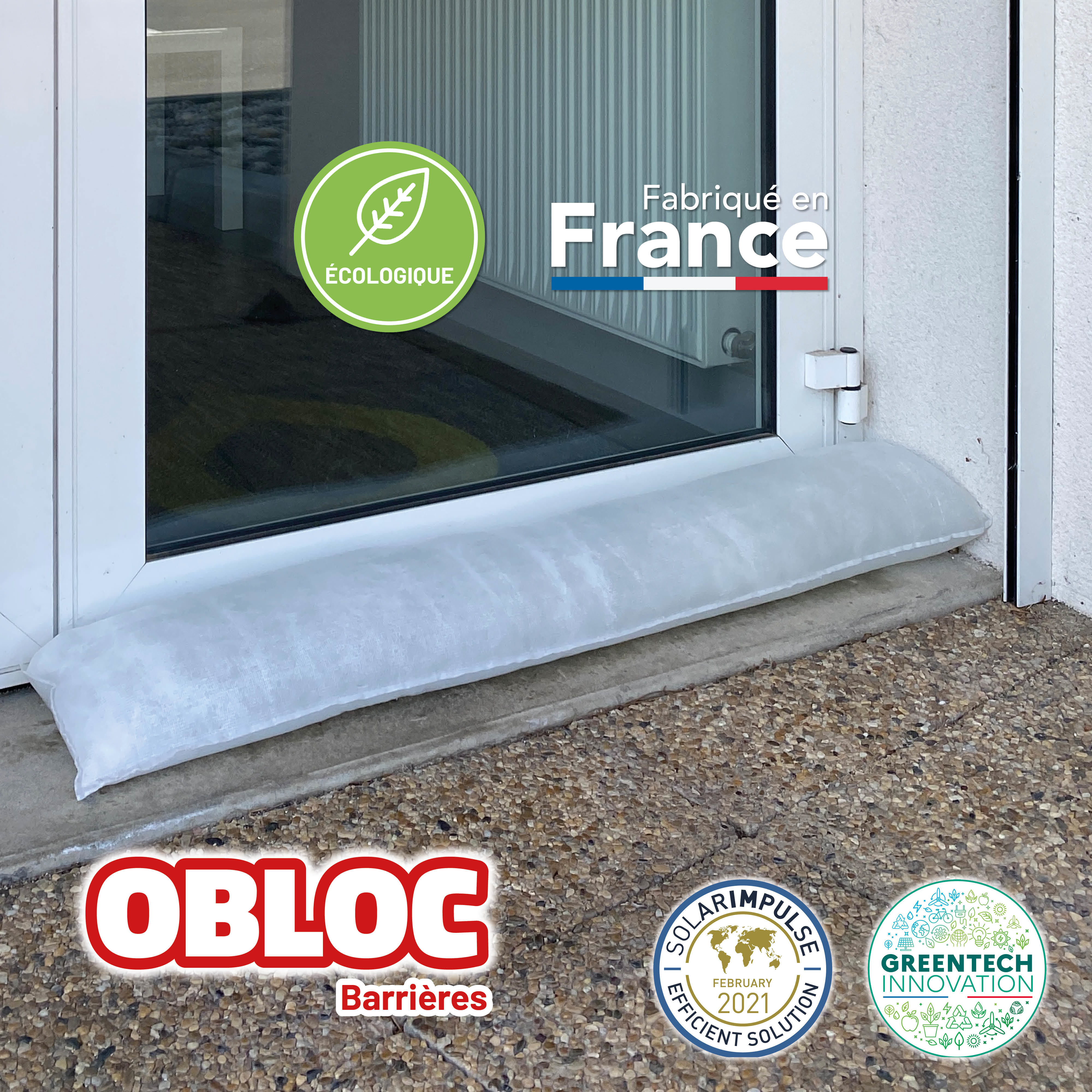 2 boudins anti-inondation 120 cm OBLOC®